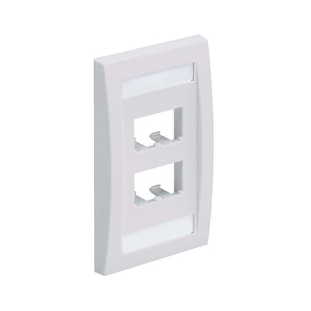 Kilowatt 4-Port Single Gang White Faceplate KI3210187